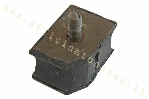 Silent block superiore CIF 5680 per ammortizzatore posteriore Vespa: gomma-metallo, attacchi M9 femmina e M8 maschio, equivalente Piaggio 060536.