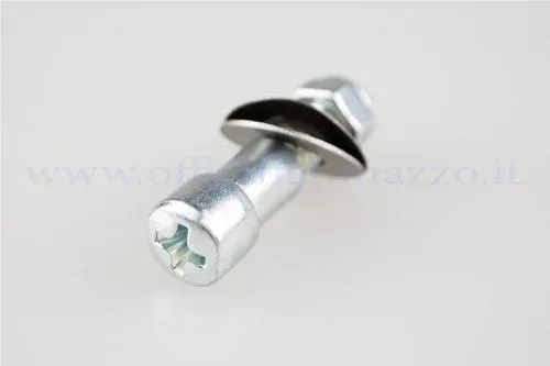 Vite perno CIF 5021 con testa a croce, dado e rondelle per una leva freno o frizione di Vespa classiche compatibili, escluse le PK.