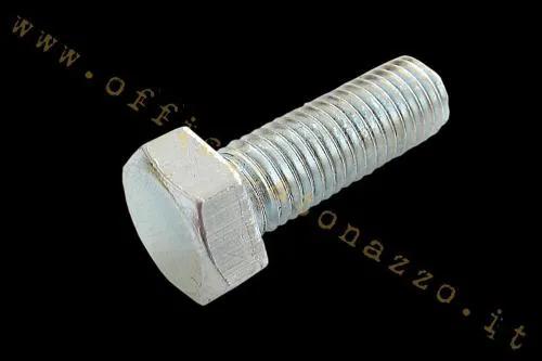 Bullone a testa esagonale M7x20 mm con filettatura passo 1,00 mm. Ricambio dimensionale per applicazioni Vespa e Ape compatibili.