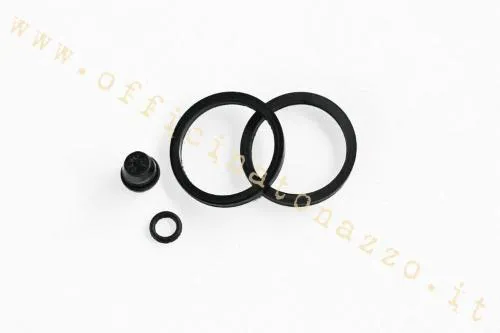 Kit guarnizioni Grimeca 81010269 per revisione della pinza freno anteriore tipo '98, con diametri interno 32 mm ed esterno 35 mm, per applicazioni Vespa compatibili.