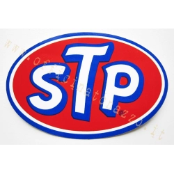 Adesivo "STP", ovale, 9.5x6.5 cm