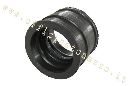 Manicotto Polini 223.0120 in gomma nera, attacchi nominali Ø34/34 mm e lunghezza 33 mm, per PHBH 28/30, VHS, TMX e PWK compatibili.