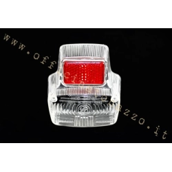 White rear light body with red lens for Vespa 90 - 90SS - Primavera