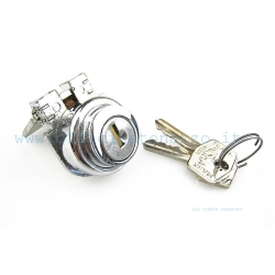 Serratura bloccasterzo con piastra stretta e chiave "Misha" per Vespa 125 VNA1T - VNA2T - VNB1T - VNB2T - VNB3T - VNB4T - VNB5T - VNB6T - 150 VBA1T - VBB1T - VBB2T