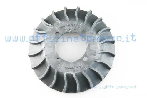 Ventilador para volante de encendido Parmakit de color gris, peso 180 g