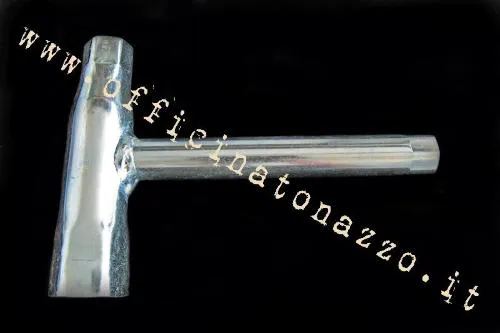 Chiave candela tubolare CIF 3304 con misure nominali 14x11x22, destinata alla manutenzione delle Vespa Largeframe 125, 150 e 200 d'epoca e PX compatibili.