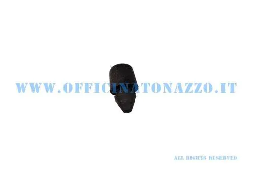 Tampone CIF 5710 in gomma, altezza 9 mm, per la battuta dello sportello motore di Vespa 50, 90, Primavera, ET3 e PK compatibili.