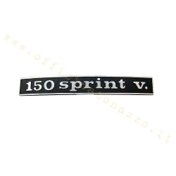 Targhetta posteriore "150 Sprint V."