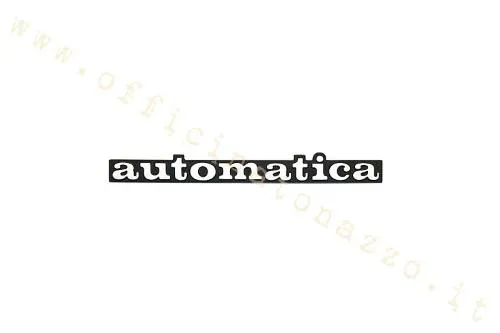 Targhetta cofano "Automatica"