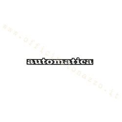 Targhetta cofano "Automatica"