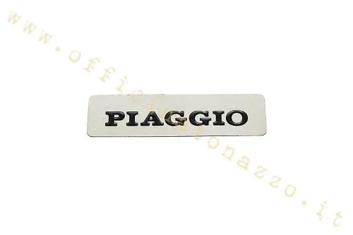 Targhetta adesiva CIF 5780 in alluminio 115x28 mm per Piaggio Ciao, Si e Bravo compatibili, riferimento comparativo Piaggio 182346.
