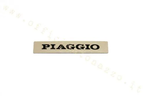 Targhetta adesiva metallica CIF 6102 per mascherina anteriore Vespa PK, equivalente aftermarket del riferimento Piaggio 216719.