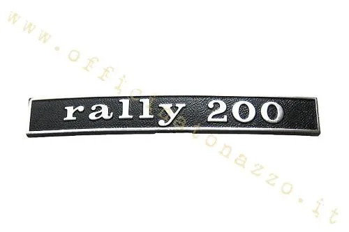 Targhetta posteriore "Rally 200" VSE1 10824>