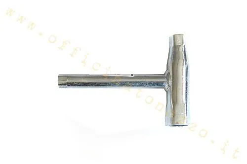 Chiave tubolare CIF 3305 con esagoni 13, 22 e 11 mm per candela e ruota Vespa Largeframe 125-200 classiche e PX compatibili.