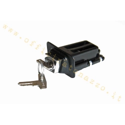 Serratura SIP 31040000 con cilindro ABUS e due chiavi per selle sportive SIP Classic/EVO su Vespa ET3, Primavera, PX e modelli compatibili.