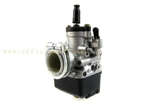 Dell'Orto PHBL 24 AD 2733 per scooter 2 tempi: diffusore 24 mm, attacco rigido 28,57 mm, presa aria M38x1,25 e starter a leva.