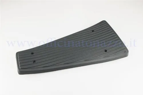 Tappetino centrale Olympia 1219109 in plastica rigata grigio scuro per il tunnel pedana di Vespa PX 125, 150 e 200 Arcobaleno.