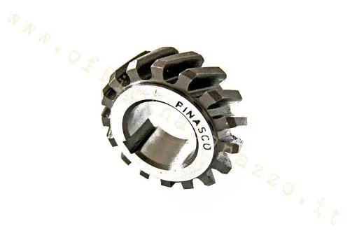 Pignone Pinasco 25270972 Z16 per corona primaria originale Z69, rapporto 4,31, per Vespa 50 Special, PK e Ape 50 compatibili.