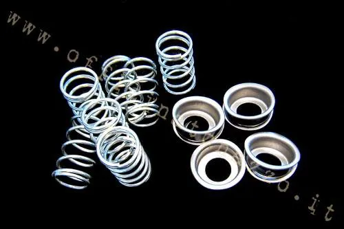 Kit Pinasco SpringForce con 7 molle rinforzate e 7 bicchierini forati per frizioni Vespa Largeframe a 6 o 7 molle.