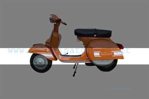 Adesivo Vespa Electronic bianco lucido Vespa Rally