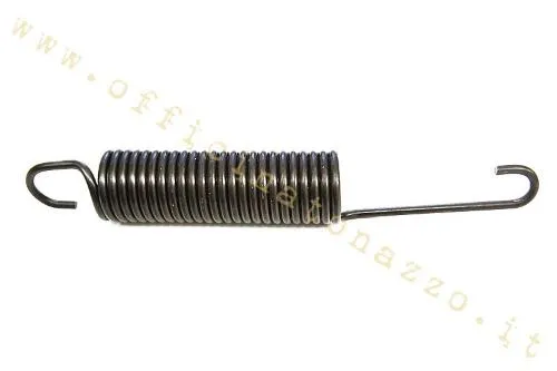 Molla Piaggio 077269 per cavalletto centrale Vespa 50, Primavera ed ET3. Lunghezza 136 mm e diametro 19 mm; controllare agganci e piastrina.