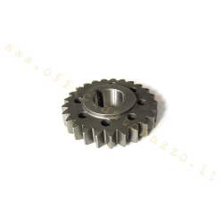 Pignone DRT Z 25 ingrana su primaria Z 69 (Ratio 2,76)denti dritti per Vespa 50 - Primavera - ET3