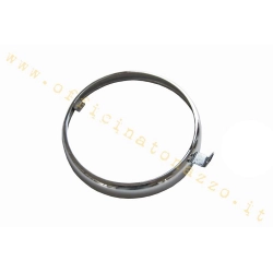 Cornice cromata fanale anteriore con marchio Siem Ø105 per Vespa 125 VN2T