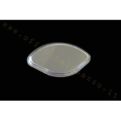Lente in plexiglas per contachilometri a conchiglia di Vespa 125 GT, GS 150 VS5T, VBA, VBB, GL, GS 160 e SS 180. Fornitura della sola lente trasparente.