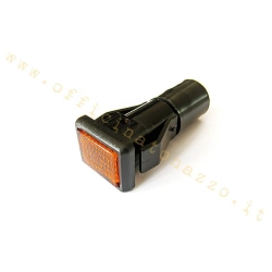 Spia frecce arancione SIP 55016100 con lampadina, a innesto nel coprimanubrio delle Vespa P80-200X, PX80-200E e P125X-P200E prima serie compatibili.