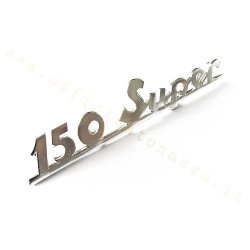 Placa trasera «150 Super» en aluminio pulido (distancia entre agujeros 98,69 mm)