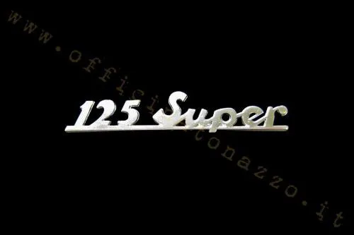 Rear plate "125 Super" in polished aluminium (hole spacing 98.70 mm)