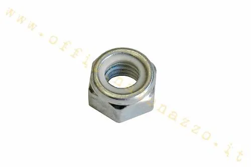 Dado autobloccante CIF Ferrigno 3118-A: M8, chiave 13 mm, altezza 8 mm e finitura zincata. Per fissaggi compatibili su Vespa e applicazioni meccaniche.