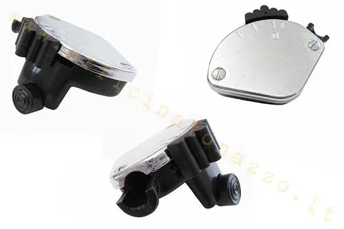 Devioluci nero con coperchio cromato per Vespa 125 anno 1948-49 faro basso