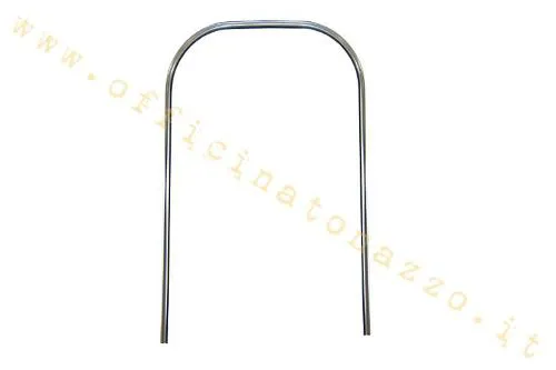 Bordo scudo in Meral grigio metallizzato per Vespa PX e PE Arcobaleno. Profilo plastico tipo originale; verificare sagoma e finitura.