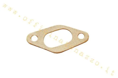 Guarnizione in carta 078543 per collettore aspirazione Vespa Smallframe a due fori: 50, 90, Primavera, ET3 e prime PK compatibili.