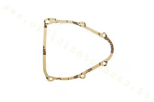 Guarnizione in carta CIF 9197 per coperchio frizione Vespa 50, 90, Primavera, ET3, PK e PK XL. Confrontare sagoma e fori prima del montaggio.