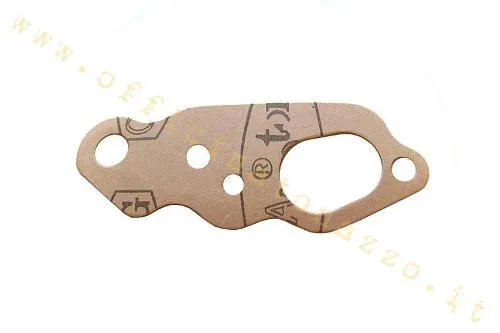 Guarnizione CIF in carta tra base carburatore e vaschetta per Vespa Rally 200 con miscelatore.