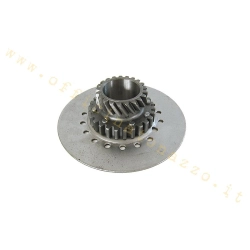 Pignone frizione F.A. Italia Z21 elicoidale per primarie Z67/Z68 e frizione Vespa Largeframe a 7 molle. Flangia 107 mm.
