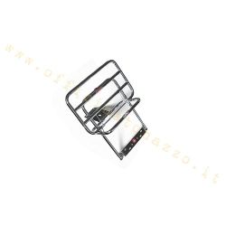 Portapacchi posteriore Faco cromato con ribaltina per Vespa PX - PE
