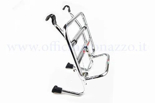 Portapacchi anteriore cromato Faco per Vespa PX - PE - LML - GT - GTR - GL - TS - GS - Rally - Sprint - Sprint Veloce - Super - VNB - VBB - VBA - 50 tutti i modelli - Primavera - ET3 - PK tutti i modelli