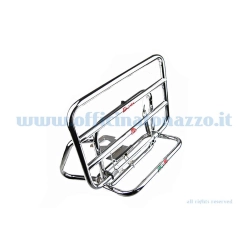 Portapacchi posteriore Faco cromato con ribaltina per Vespa ET2 - ET4