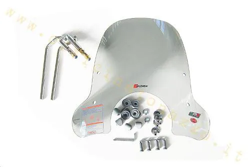 Parabrezza fume' con attacchi cromati per Vespa GT200 - GTS250