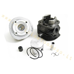 Kit Malossi 317903 in ghisa da 74,6 cc: Ø 47 mm, corsa 43 mm, sei travasi, pistone bifascia e testa emisferica per Vespa e Ape 50 compatibili.