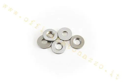 Rondella F.A. Italia 8486 per stelo cambio Vespa GT, GTR, TS, Sprint, Super, Rally e PX. Profilo con una faccia svasata.