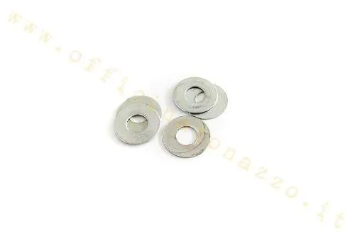 Rondella piatta SIP 87601000 spessore 0,75 mm per stelo comando cambio Vespa Largeframe. Riferimento Piaggio 013768.