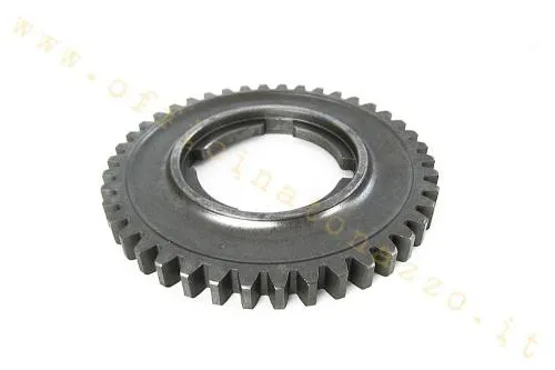Seconda marcia CIF 6572 Z42 a passo grosso per Vespa 180/200 Rally e P200E. Riferimento comparativo Piaggio 152805.