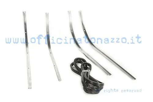 Strisce pedana complete di puntali e ribattini per Vespa PK - S - ETS