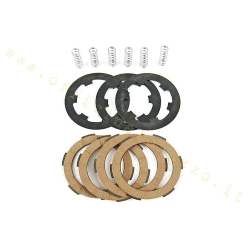 Frizione 4 dischi in sughero con dischi intermedi e 6 molle rinforzate per Vespa PK HP - FL2