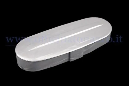 Coperchio CIF 5879 in plastica grigia per braccio oscillante anteriore Vespa con asse maggiorato. Variante indicata per perno da 20 mm.
