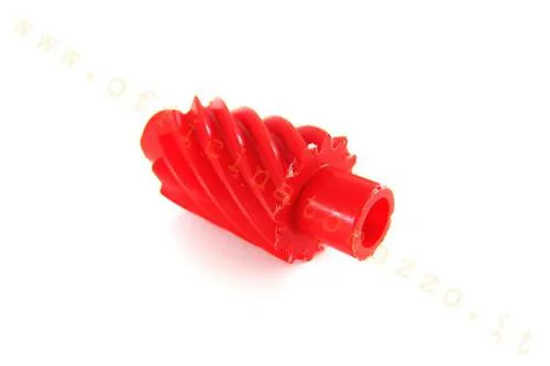 Rinvio contachilometri CIF 6173 rosso, 12 denti e attacco quadrato da 2,7 mm per Vespa PK 50-125, ETS, N, S, XL e XL2 compatibili.
